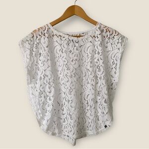 Blanc du Nil White Lace Boho Top